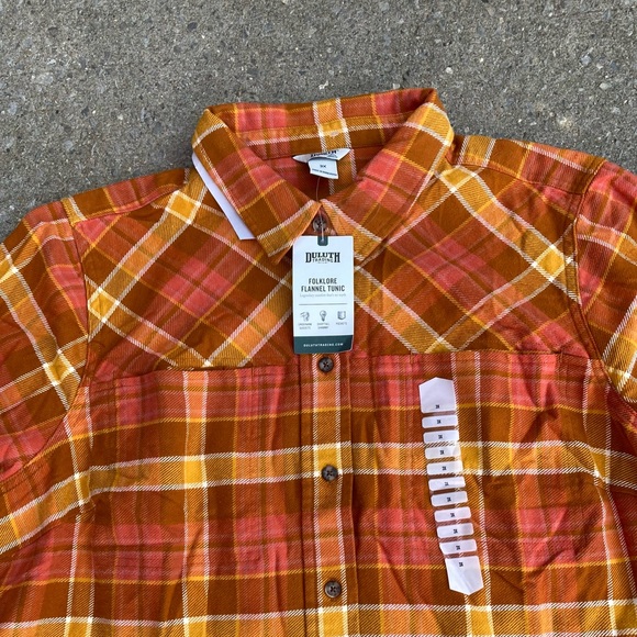 Duluth Woman’s Plus Folklore Flannel Tunic 3XL - Picture 13 of 16